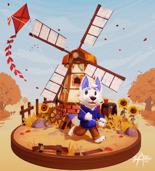 •YCH : Old Windmill | $55