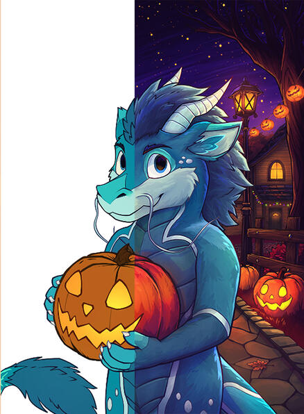 •Flat Halfbody $45 | Shaded Halbody + Background $55