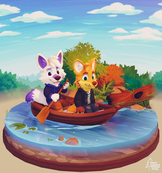  YCH : Boat Ride $70 ( 1 - 2 Characters) • Animation by Fitswolf + $40